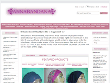 Tablet Screenshot of annabandana.co.uk
